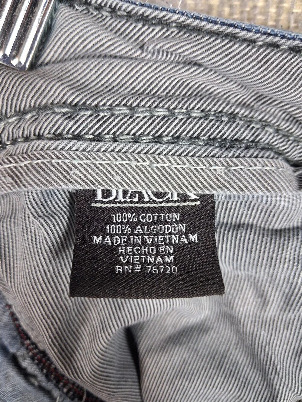 Buckle Black Fit No. 3 Straight Leg Jeans Mens 33x34 Blue Medium Wash Whiskering